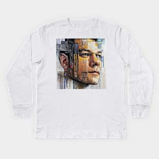 Matt's face Kids Long Sleeve T-Shirt